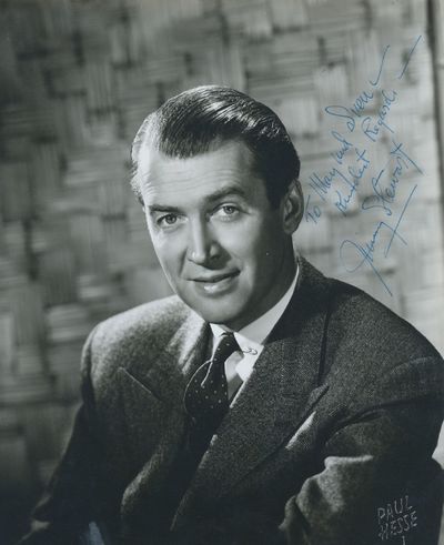 Photograph SIGNED, studio photograph by Hollywood photographer Paul Hesse , 7.5 x 9.5 inches, mat finish, inscribed and signed, undated. Hesse's raised stamp shows in the lower right corner. The photograph appears to have been trimmed