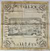 [Large Silk Broadside of Crystal Palace Overprinted with a Satirical Scene Around the Outer Margins Involving the Impact of Slavery and British Colonialism]
