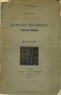 Extraits d'un Glossaire Bouddhique Sanscrit-Chinois