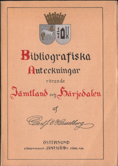 BIBLIOGRAFISKA ANTECKNINGAR RÖRANDE JÄMTLAND OCH…