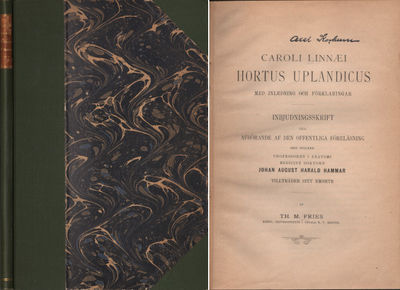 CAROLI LINNÆI HORTUS UPLANDICUS med inledning och…