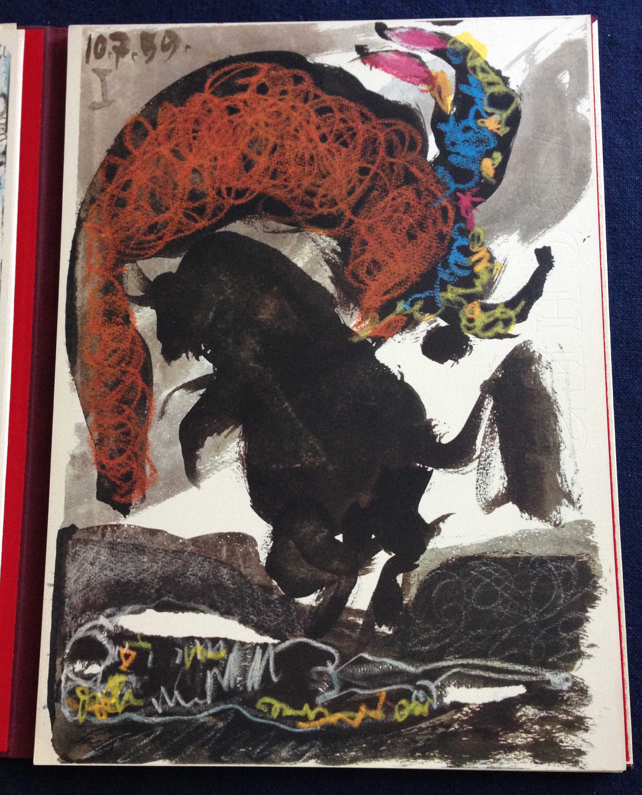 TOROS Y TOREROS. Deluxe edition with the original lithograph