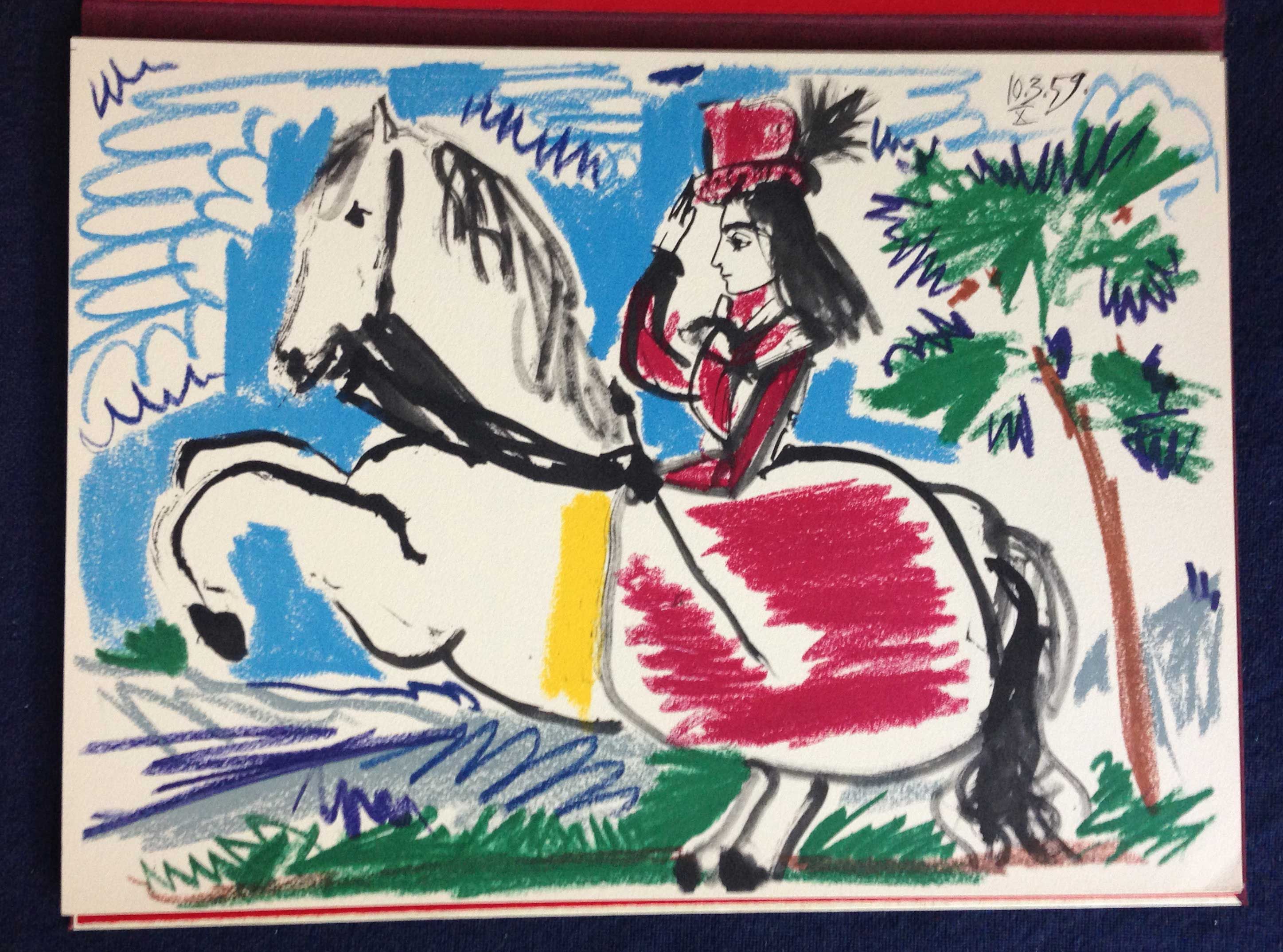 TOROS Y TOREROS. Deluxe edition with the original lithograph