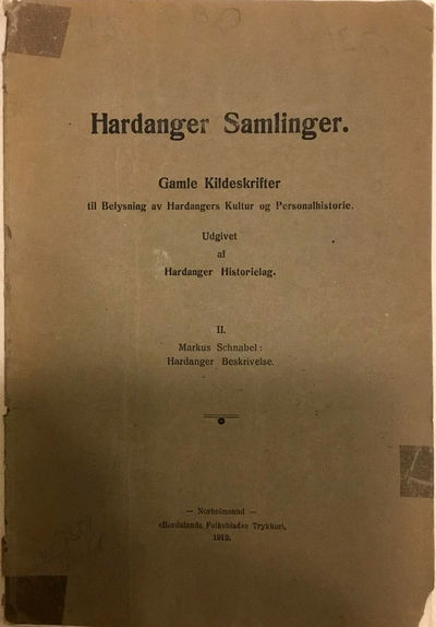 Udkast til en Beskrivelse over Hardanger samlet…