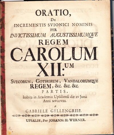 Oratio, de incrementis svionici nominis per…