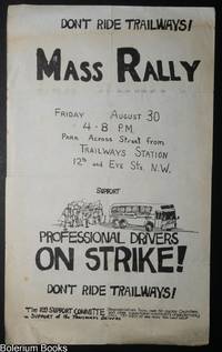 Don't Ride Trailways! Mass Rally / Friday August 30 / 4-8 PM [poster]