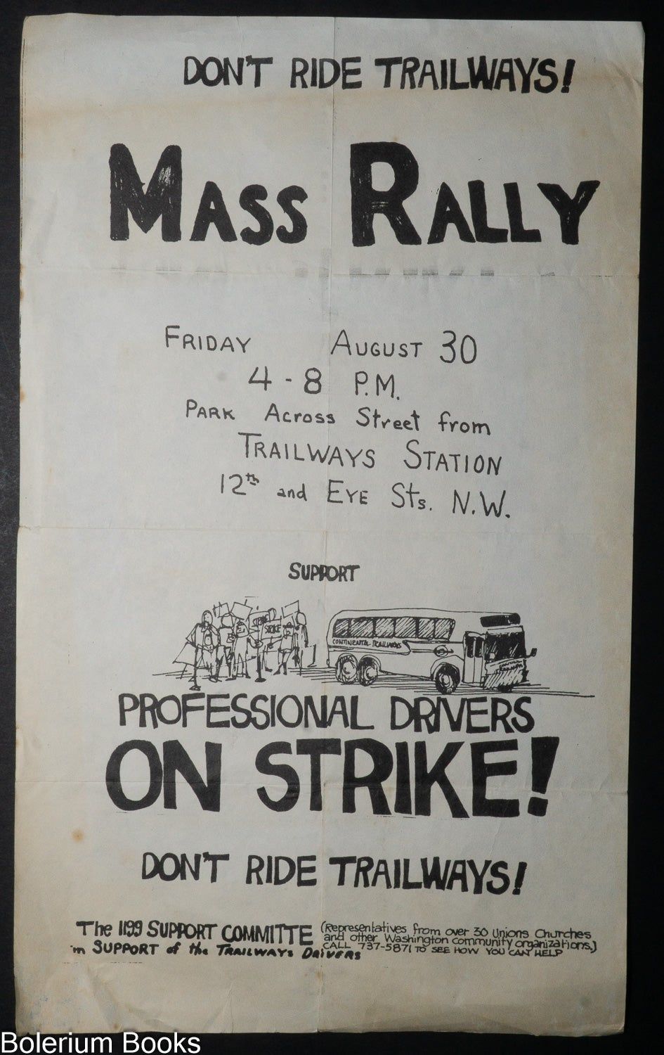 Don't Ride Trailways! Mass Rally / Friday August 3