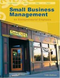 Small Business Management Justin G Longenecker Carlos W Moore J William Petty Leslie E Palich