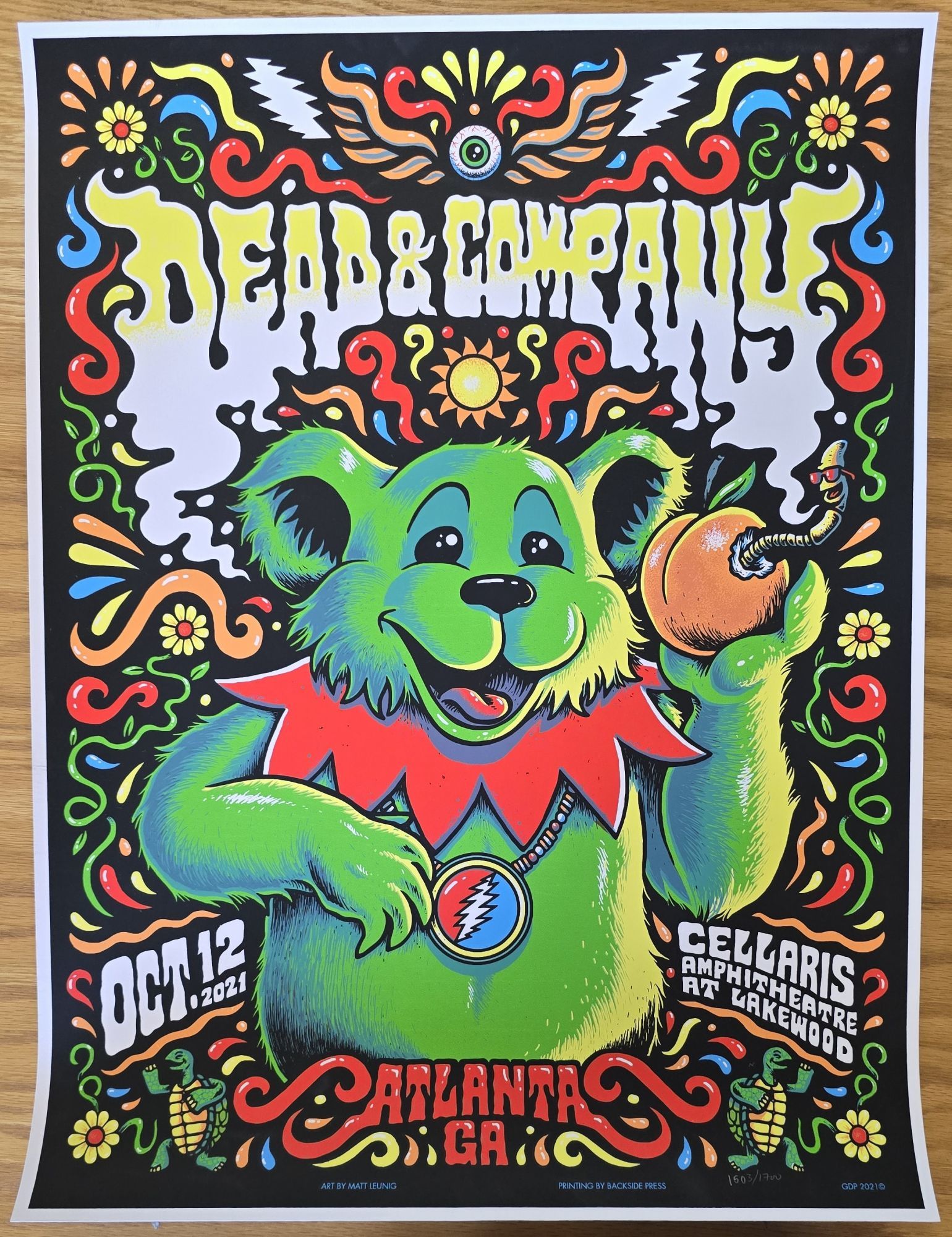 Dead & Company Poster Atlanta Cellairis October 13