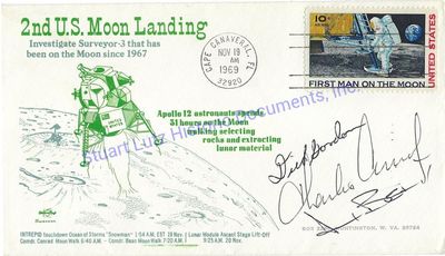 An Apollo 12 Crew Signed Cover Celebrating The Moon Landing