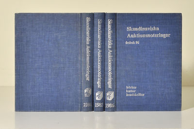 Skandinaviska auktionsnoteringar. Årsbok 84-86.…