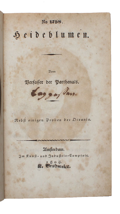 Heideblumen. Vom Verfasser der Parthenaïs. Nebst einigen Proben der Ocenia. (photo 4)