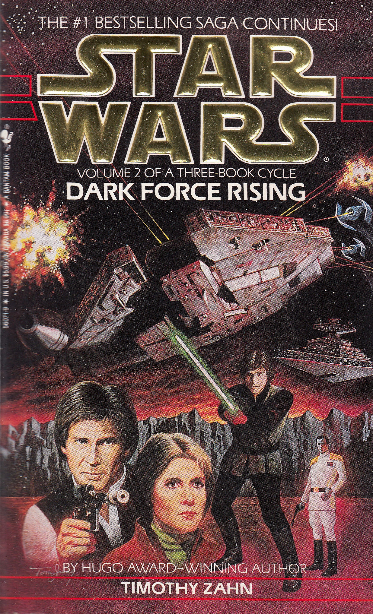 Dark Force Rising (Star Wars: The Thrawn Trilogy, Vol. 2) by Theodor Zahn - Paperback - First