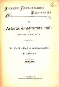 Arbetareinstitutets mål. + Tal för Stockholms…