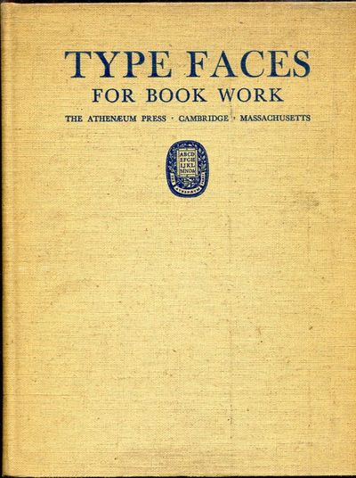 Type Faces for Book Work