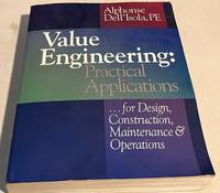 Value Engineering &acirc; Alphonse Dell&acirc;Isola (1997, RSMeans) w/...