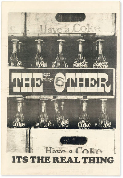 New York: The East Village Other, Inc, . First Edition. Tabloid (43cm); illustrated newsprint wrappe...