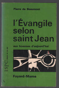 image of L'évangile selon saint-jean aux hommes aujourd'hui