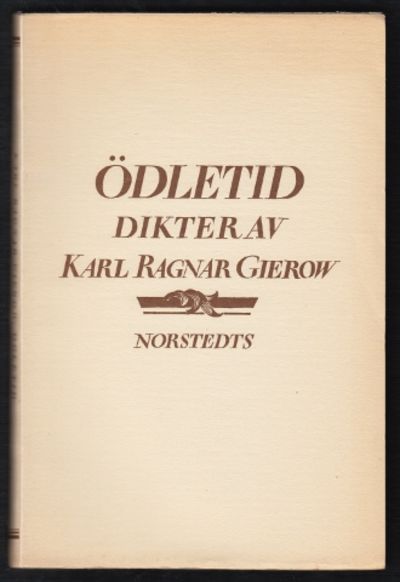 Ödletid. Dikter.