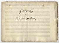 Cavatina. Ah quanto e mai difficile. [Musical manuscript]. Italy, ca. 1800-20