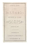 Price List of Jas. S. Kirk &amp; Co.'s Laundry &amp; Toilet Soaps, August 1st, 1883