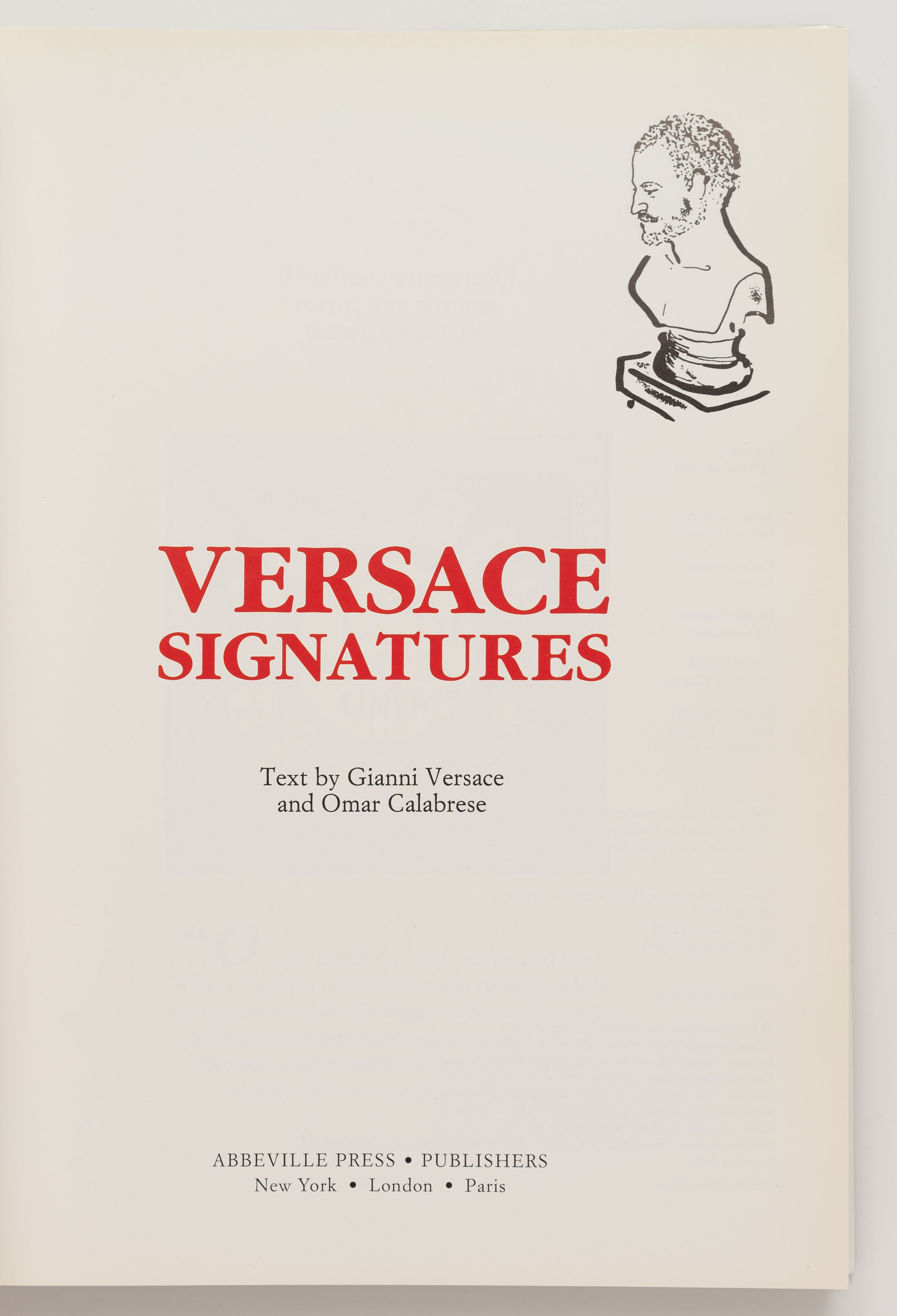 Versace Signatures Abbeville Press