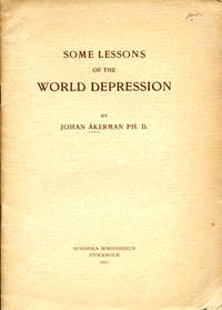 Some Lessons of the World Depression.