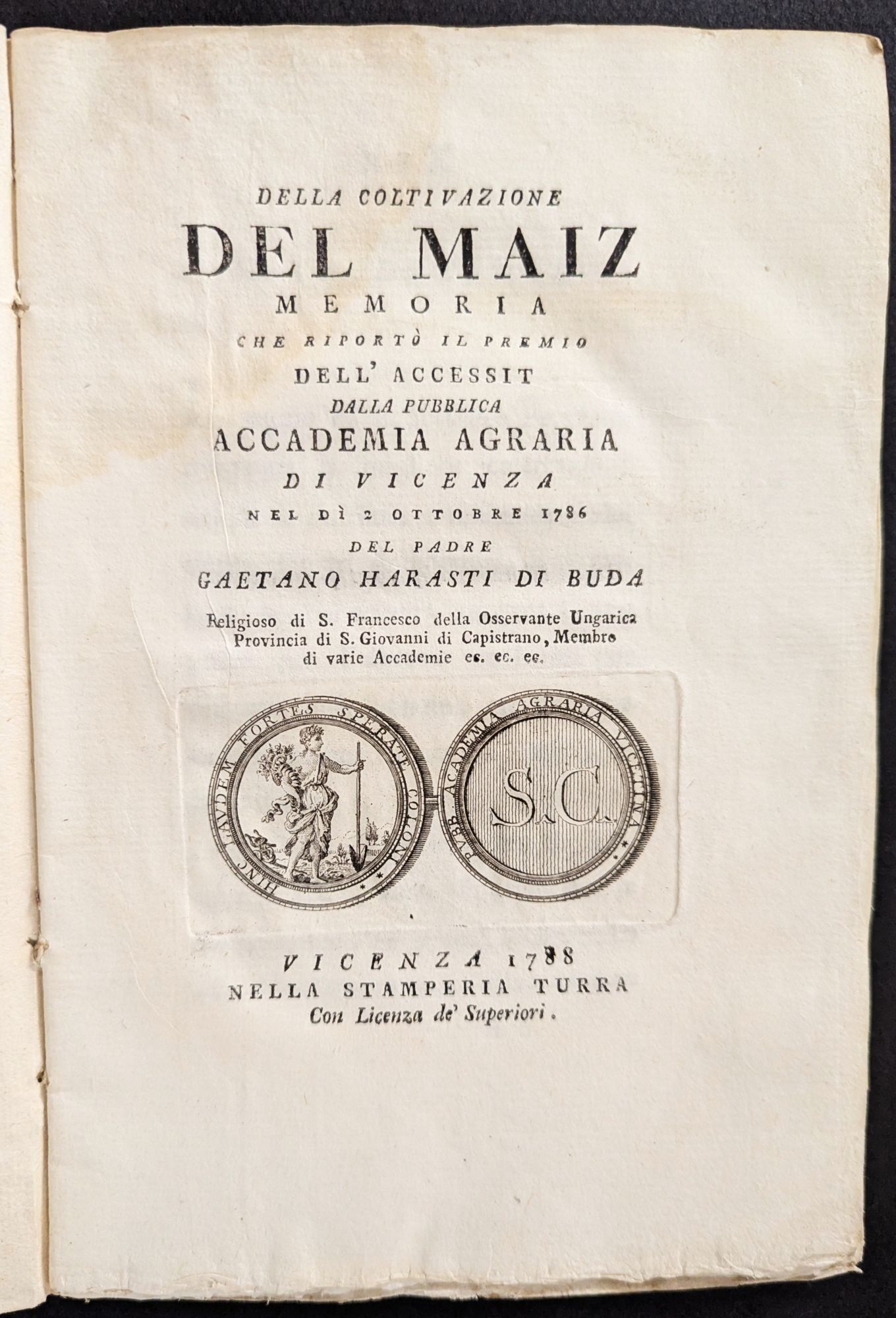 Della coltivazione del Maiz