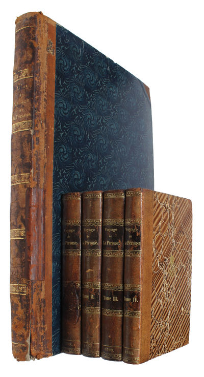 Voyage de La Pérouse autour du Monde, publié conformément au Décrets du 22 Avril 1791, et rédigé par M.L.A. Milet-Mureau. 4 Vols. + Atlas. (photo 5)