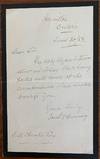 Janet C. Hanning signed manuscript letter