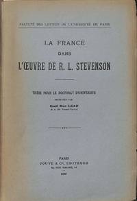 La France Dans L'oeuvre De R.L.Stevenson.