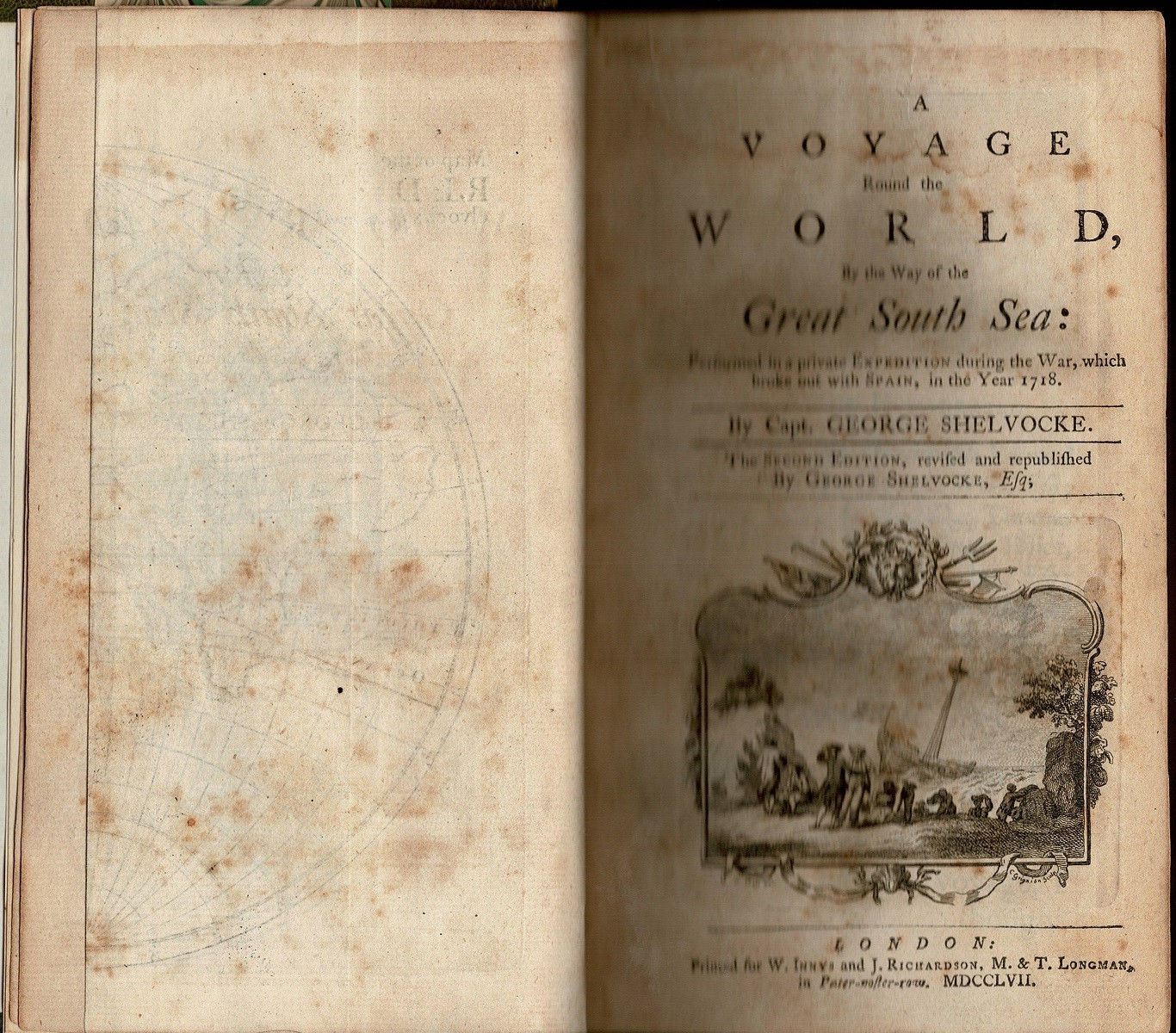 [貴重書] Shelvocke:A Voyage Round The World A Voyage Round the World, by the Way of the Great South Sea