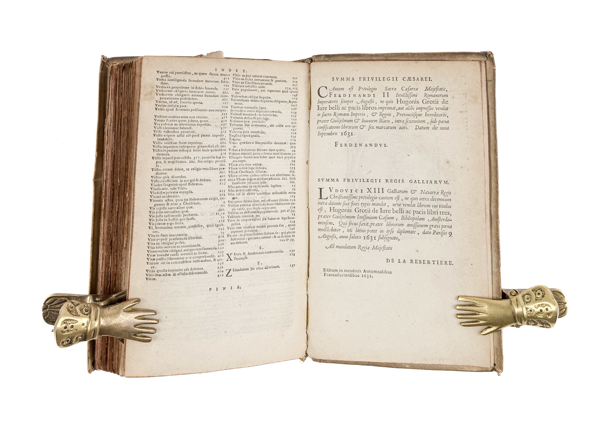 De Iure Belli ac Pacis Libri Tres... Amsterdam: Blaeu, 1632 by Grotius ...