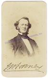 A Carte De Visite Signed By John Forney, The Secretary Of The United States Senate During The Civil War