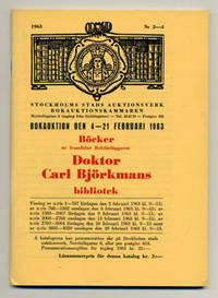 Böcker ur framlidne bokförläggaren doktor Carl…