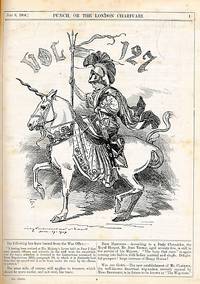 cover of Punch, Or the London Charivari. July - December 1904. Volume 127. Maroon half-leather cover
