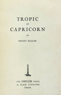 image of Tropic of Capricorn.