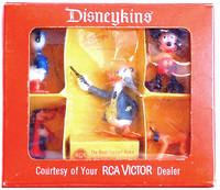 cover of Walt Disney Louis Marx Disneykins Boxed Promotional Figures for RCA Victor 1961