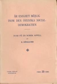 Är enighet möjlig inom den svenska…