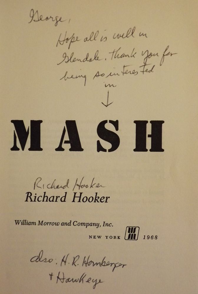 MASH by RICHARD HOOKER Hardcover 1968 from Antic Hay Books (SKU