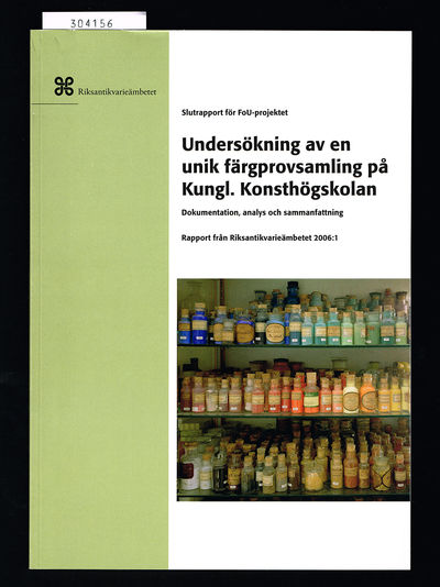 Slutrapport för FoU-projektet Undersökning av en…