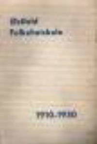 Østfold folkehøiskole i tyve år 1910 - 1930.