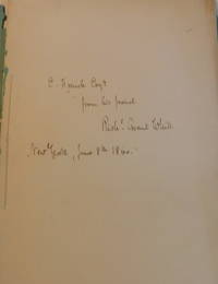 RICHARD GRANT WHITE&#039;S LIBRARY. [LARGE PAPER COPY, ISSUED IN PARTS, OF THE &quot;PRIVATE LIBRARIES OF NEW YORK&quot;]. by (French, Eli). Wynne, James (1814-1871) - [1860].