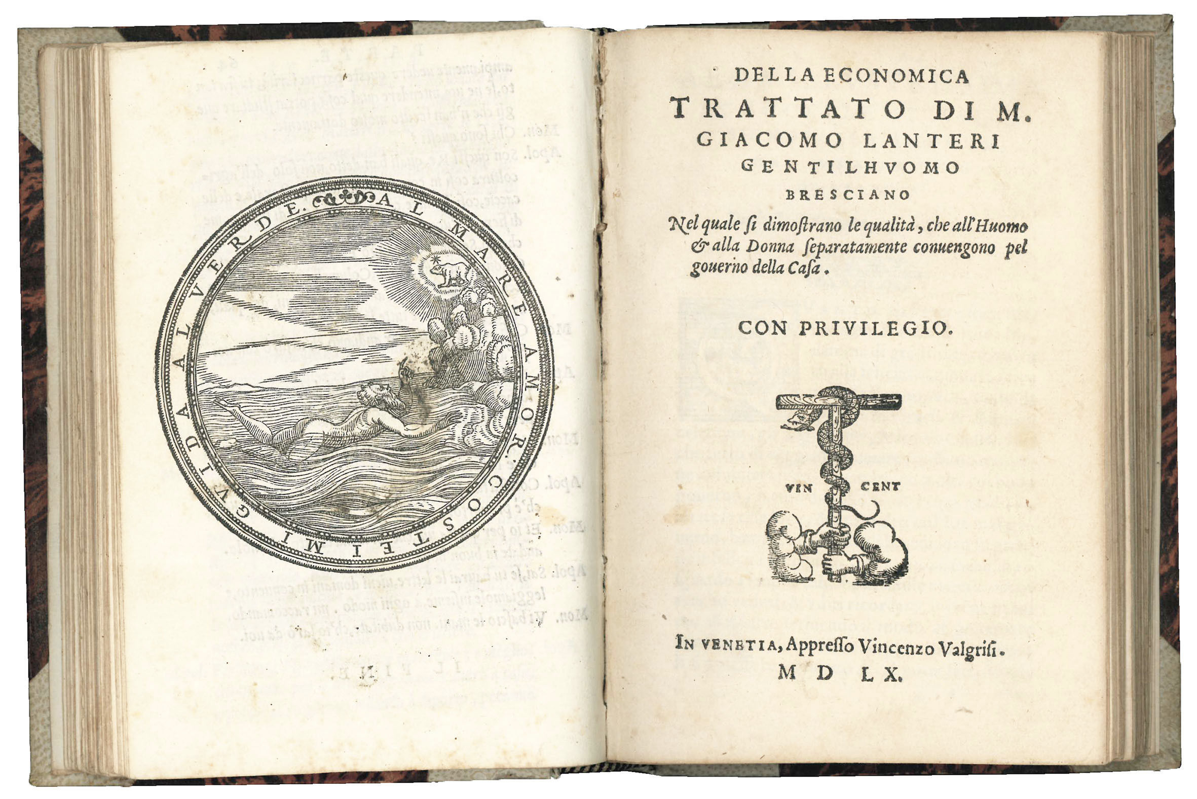 CAGGIO, Paolo (d. 1562). Iconomica del signor Paol