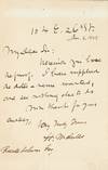 View Image 1 of 2 for Autograph Letter, Signed (