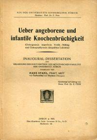 Ueber angeborene und infantile Knochenbrüchigkeit.