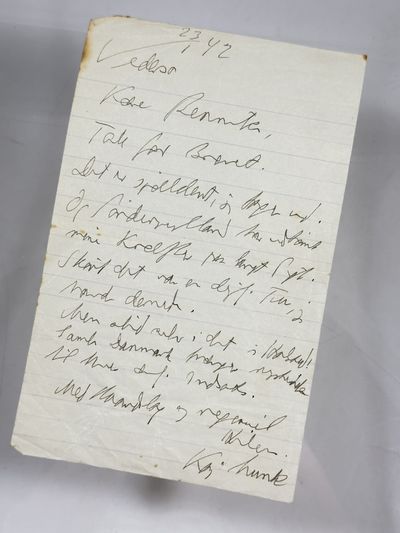 Egenhændigt brev.