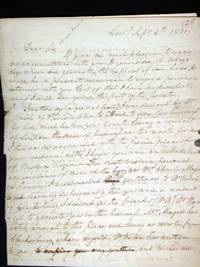 4 Page Autographed Letter, on Legal Matters de Lee, Rev. Richard Henry (1794-1865)