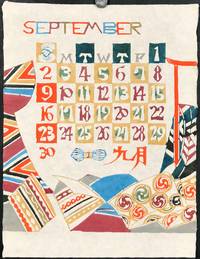 Japanese Calendar for 1962. by JAPAN - MINGEI FOLK ART) - 1962.