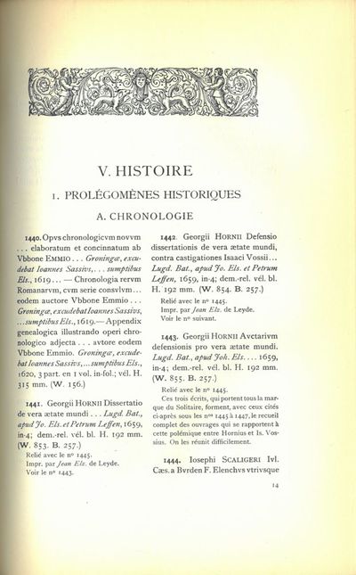 Catalogue raisonné des impressions elzeviriennes de La Bibliothèque Royale de  Stockholm. Rédigé par G. Berghman. (photo 2)